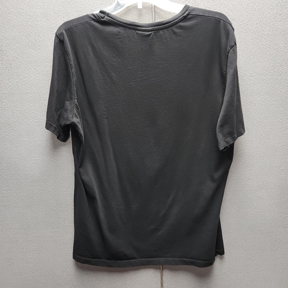 Zara Charcoal Skull Graphic Men's T-Shirt - Picture 3 of 3